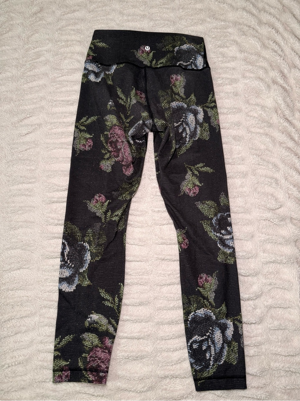Lululemon Black Floral Leggings